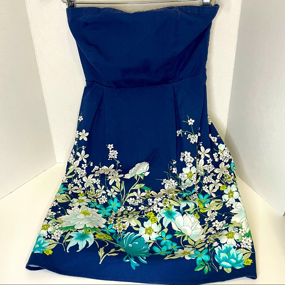 PRICE CUT UNTIL 2/9 Spring flower strapless dress